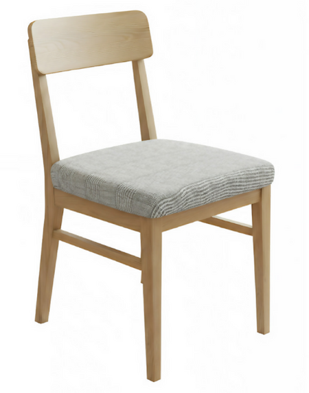 Anyseat Light Grey Corn Kennel Pattern Print Chair Cover – Stretch Washable Removable Seat Cover for Dining & Kitchen