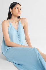 In The Mood For Love Denim Midi Dress