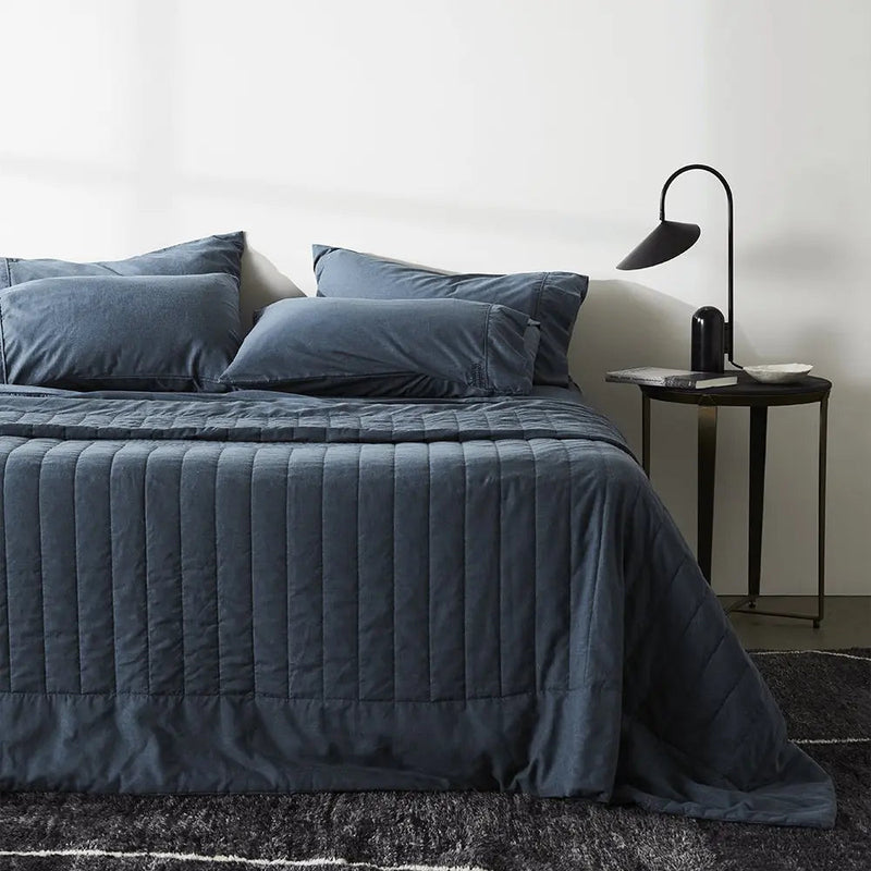Linen+ Bamboo Quilted Coverlet
