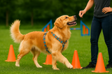 Anypet Heavy Duty Dog Leash – Green Plaid Spiral Metal Harness Lead for Training & Walking