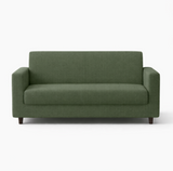 Anyseat 2-Seater Sofa Cover – Plain Army Green Style Slipcover for Living Room Chair Protection