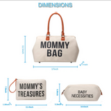 Anymom Mommy Diaper Bag Beige Handbag 5 pcs Set with Portable Changing Pad Adjustable and Removable Strap Mommy Maternity Bag