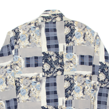 BIAGGINI Womens Shirt Blue Floral Long Sleeve UK 12