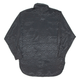 CLASSIC WOMAN Womens Shirt Black Animal Print Long Sleeve UK 12