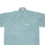 CALVIN KLEIN Mens Plain Shirt Blue L