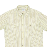 COLUMBIA Womens Shirt Yellow Striped L