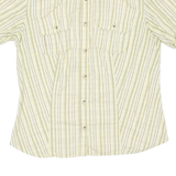 COLUMBIA Womens Shirt Yellow Striped L