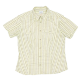 COLUMBIA Womens Shirt Yellow Striped L