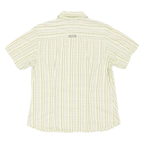 COLUMBIA Womens Shirt Yellow Striped L