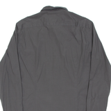 MICHAEL KORS Slim Fit Mens Plain Shirt Grey Long Sleeve M