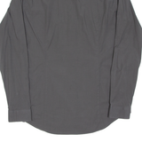 MICHAEL KORS Slim Fit Mens Plain Shirt Grey Long Sleeve M