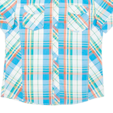 SIX JEANS Mens Shirt Blue Check XL