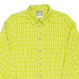 JACK WOLFSKIN Womens Shirt Green Check Long Sleeve UK 8