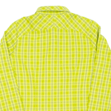 JACK WOLFSKIN Womens Shirt Green Check Long Sleeve UK 8
