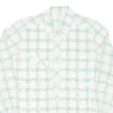 Womens Shirt White Check Long Sleeve L