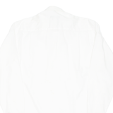 RENATO CAVALLI Non Iron Mens Plain Shirt White Long Sleeve M