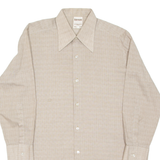 ACKERMANN Mens Shirt Brown Check Long Sleeve M