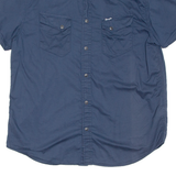 WRANGLER Womens Plain Shirt Blue L