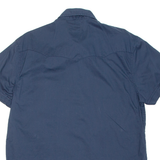 WRANGLER Womens Plain Shirt Blue L