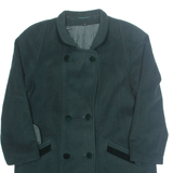 YOUR SIXTH SENSE Womens Overcoat Coat Green Wool M