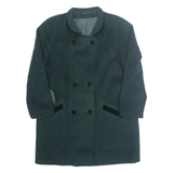 YOUR SIXTH SENSE Womens Overcoat Coat Green Wool M