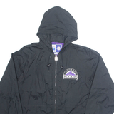 LOGO 7 Colorado Rockies Baseball MLB Mens Jacket Black USA Hooded L