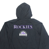 LOGO 7 Colorado Rockies Baseball MLB Mens Jacket Black USA Hooded L