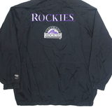 LOGO 7 Colorado Rockies Baseball MLB Mens Jacket Black USA Hooded L