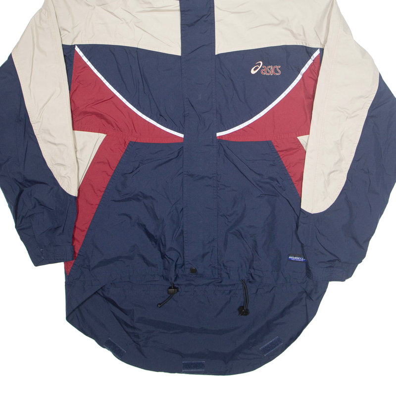 ASICS Mens Jacket Blue Hooded L
