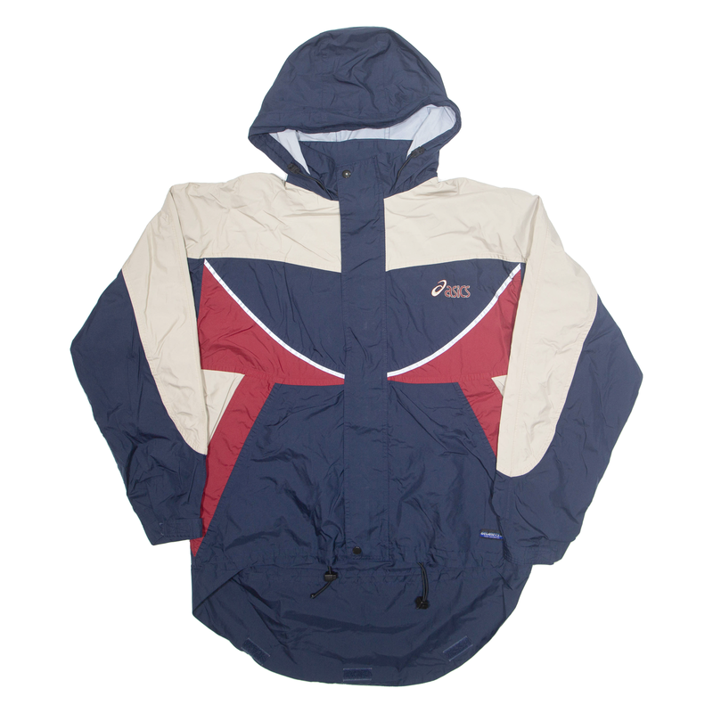 ASICS Mens Jacket Blue Hooded L