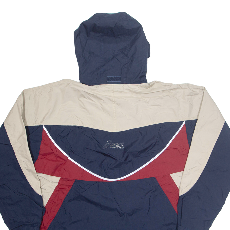 ASICS Mens Jacket Blue Hooded L