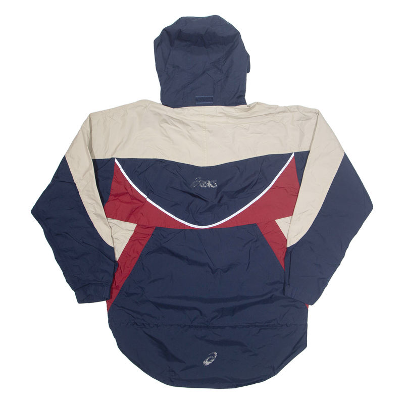 ASICS Mens Jacket Blue Hooded L