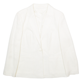 C&A Womens Blazer Jacket White Lace Viscose UK 16