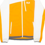 JACK WOLFSKIN Womens Shell Jacket Orange Colourblock UK 16