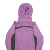 JACK WOLFSKIN Womens Rain Jacket Purple Hooded Colourblock UK 10