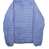 COLUMBIA Womens Puffer Jacket Blue Hooded L
