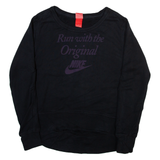 NIKE Womens Sweatshirt Black L