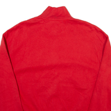 LEVI'S Mens Sweatshirt Red 1/4 Zip S