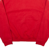 LEVI'S Mens Sweatshirt Red 1/4 Zip S