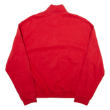 LEVI'S Mens Sweatshirt Red 1/4 Zip S