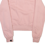 ELLESSE Womens Sweatshirt Pink 1/4 Zip UK 8