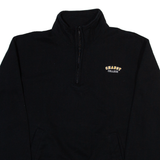 CHAMPION Chabot College Mens Sweatshirt Black 1/4 Zip M