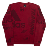 ADIDAS Mens Sweatshirt Maroon S