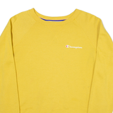 CHAMPION Mens Sweatshirt Yellow S