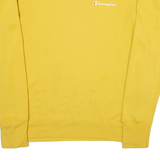 CHAMPION Mens Sweatshirt Yellow S