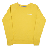 CHAMPION Mens Sweatshirt Yellow S
