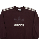 ADIDAS ORIGINALS Womens Sweatshirt Maroon S