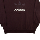 ADIDAS ORIGINALS Womens Sweatshirt Maroon S