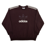 ADIDAS ORIGINALS Womens Sweatshirt Maroon S