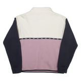 DIESEL Mens Sweatshirt Purple 1/4 Zip XS